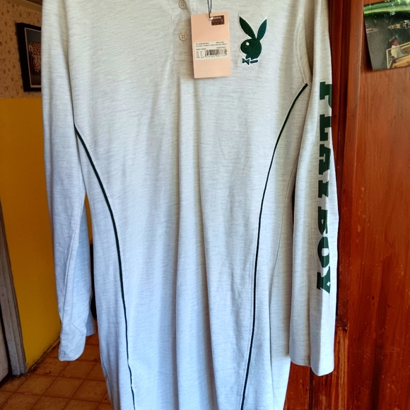 Missguided Dresses & Skirts - PLAYBOY NWT Missguided long sleeved dress. Super cute 😍 US 12